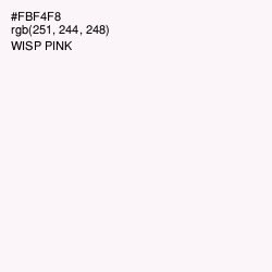 #FBF4F8 - Wisp Pink Color Image